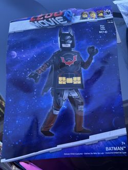 Lego Movie Two Halloween Costume Batman Brand New Never Worn Size7/8