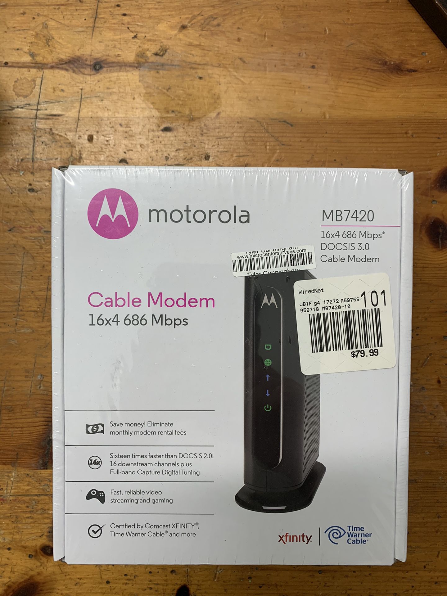 Motorola cable modem MB7420