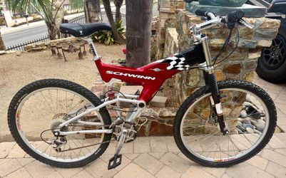 Schwinn carbon fiber, full suspension mountain bike,