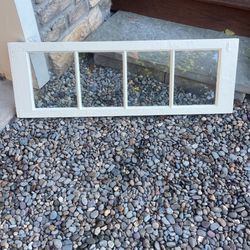 Antique 4 Pane Transom Window. 