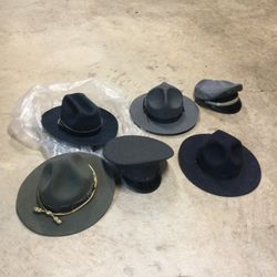 Vintage/antique State Police Hats 1940s-80s 