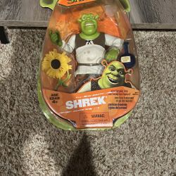 Shrek 2 Action Figure with Slammin' Arm and Swamp Gas Feature Hasbro 2004 - New. Cardboard is bent on top 