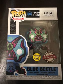 Funko Pop Blue Beetle Glow in the Dark Special Edition