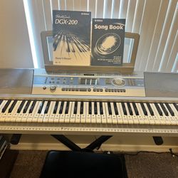 Yamaha DGX 200 Keyboard with Stand And Stool