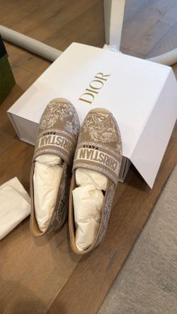 Brand new Dior Espadrille Shoes - size 38.5