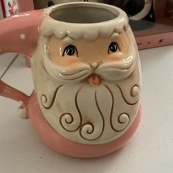 Joanna Parker Pink Santa Mug