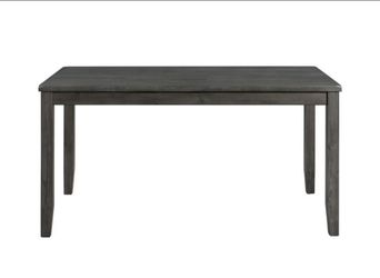 60" x  36" Transitional Dining Table,
Dark Charcoal Gray,By Picket House Furnishings,BRAND NEW