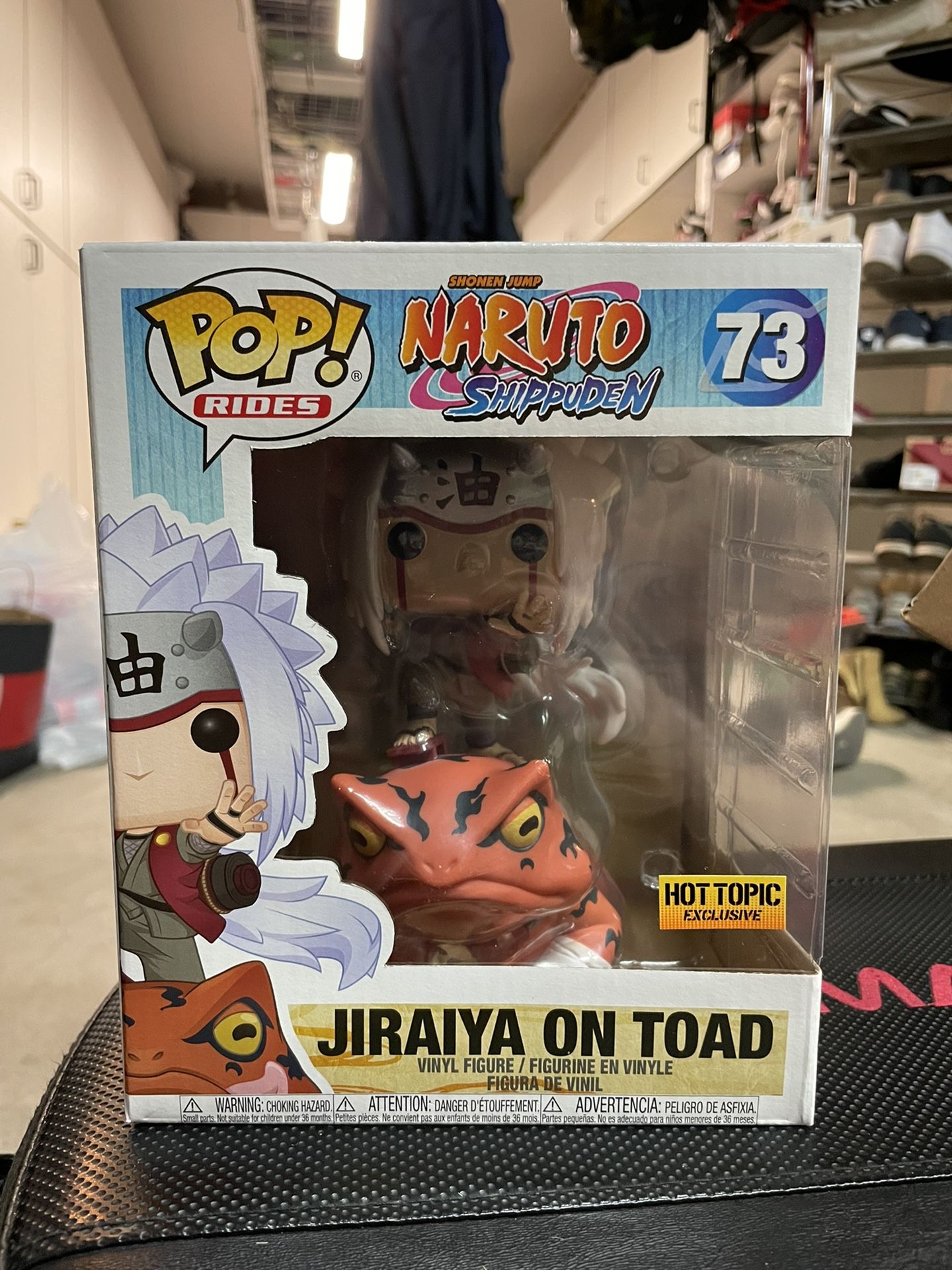 Funko Pop! Anime Naruto Shippuden 73 Jiraiya on Toad Hot Topic Exclusive
