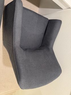 Gray swivel chair