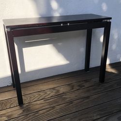 Solid Wood Console Side End Table Brown 40L x 30H In (Silver Lake)