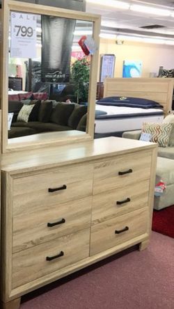 Brand New Dresser With Mirror $50 Down Takes It Home Today!