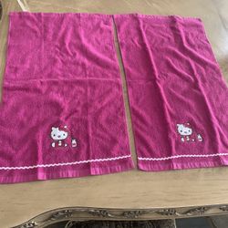 Hello Kitty Hand Towels