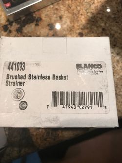 Blanco kitchen sink basket strainer