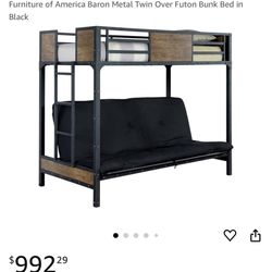 Twin Over Full Futon Bunk Bed