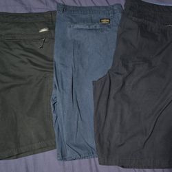 3 Quicksilver Shorts Used