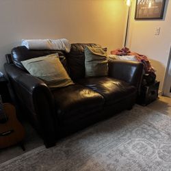 Leather Love Seat Couch