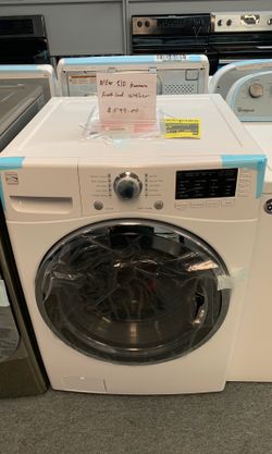 New scratch and dent Kenmore 4.5 ft.³ front load washer one year warranty
