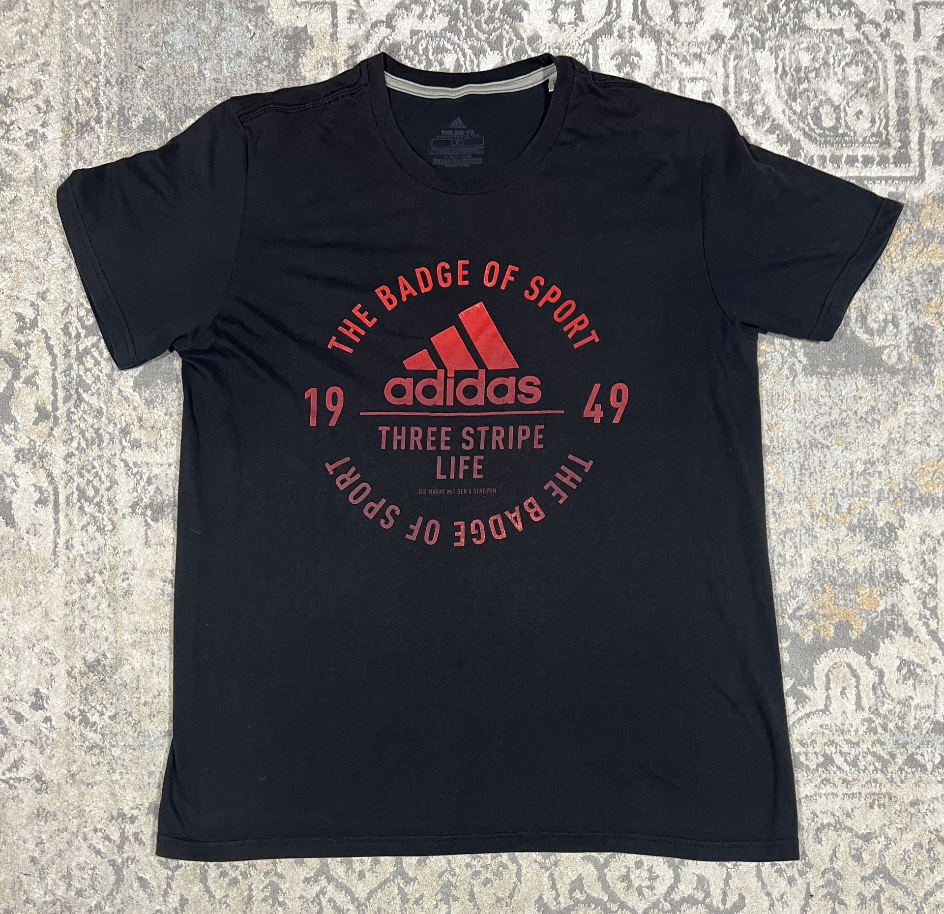 Adidas The Go To Performance T-Shirt Mens Size L Black   
