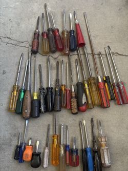 Flat head screwdrivers