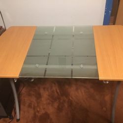 Modern Desk Wood And Glass