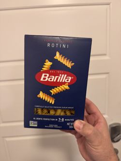 Unopened Box Of Barilla Pasta Rotini Exp Apr 26
