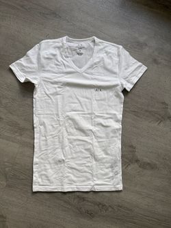 Armani Exchange White V-Neck T-Shirt