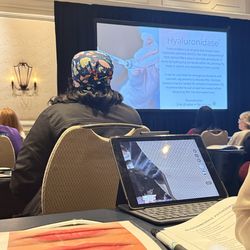 Brown leather recliner