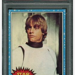 PSA 6 Topps 1977 Star Wars Luke Skywalker #1 Rookie RC Card EX-MT Series 1 Ep IV