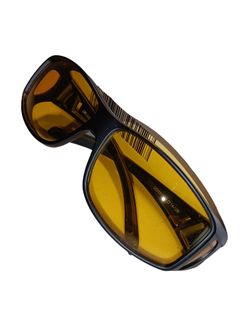 URUMQI Night Vision Driving Glasses Fit Over Glasses for Men Women, Anti Glare Polarized Nighttime Glasses HD Yellow Lens
