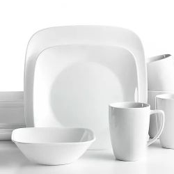 Corelle white square hot sale