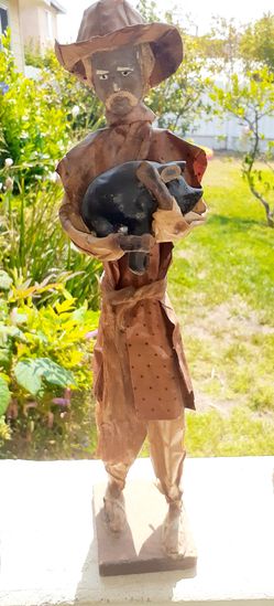 Vintage Mexican Paper Mache Doll