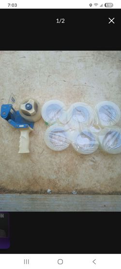 Packing Tape Gun Dispenser with Tape Rolls