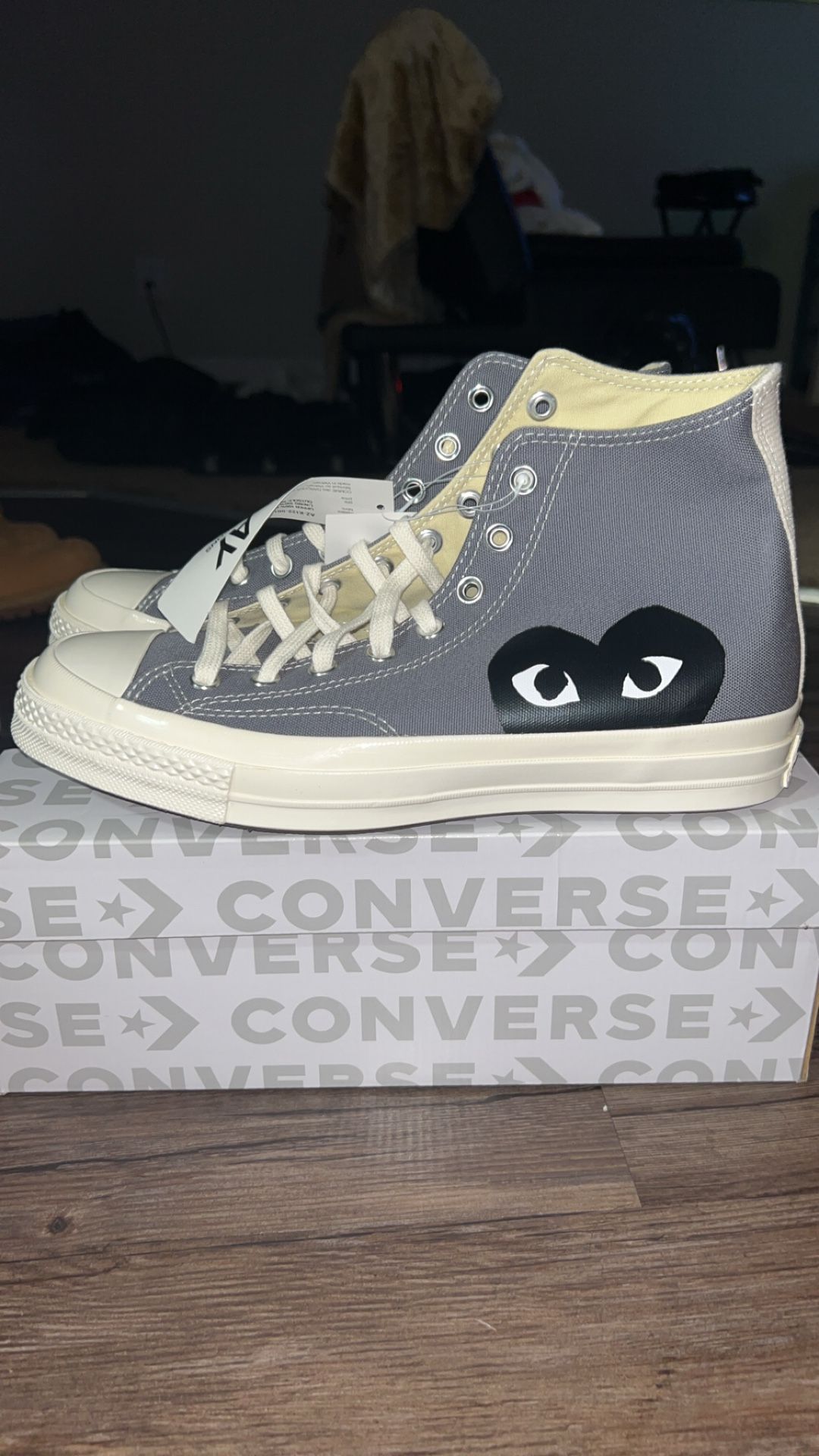 CDG Converse Grey Mens Size 9