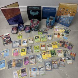 Big Pokemon  Card Collection Many Cards & Other Items 