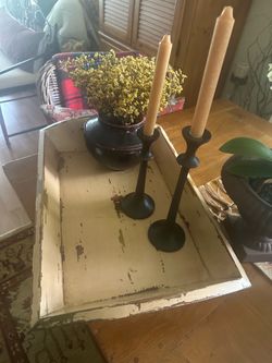 Decorative wood tray
