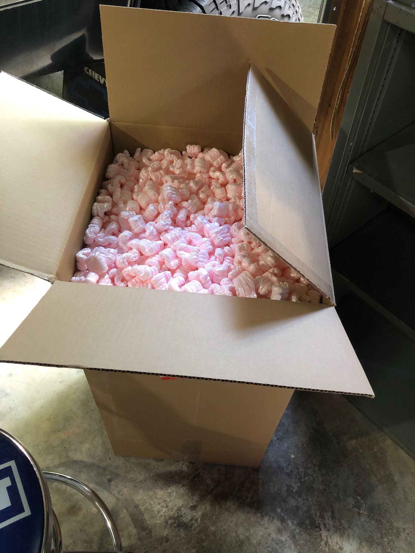 Packing peanuts, boxes too. FREE