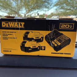 Dewalt 2 Pack Battery And Charger 5.0 Amp 