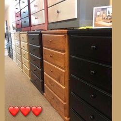 5 Drawer Pinewood Dresser ( White $269 )