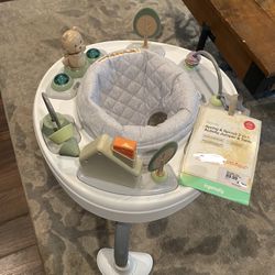 Spring & Sprout 2-In-1 Activity Jumper & Table