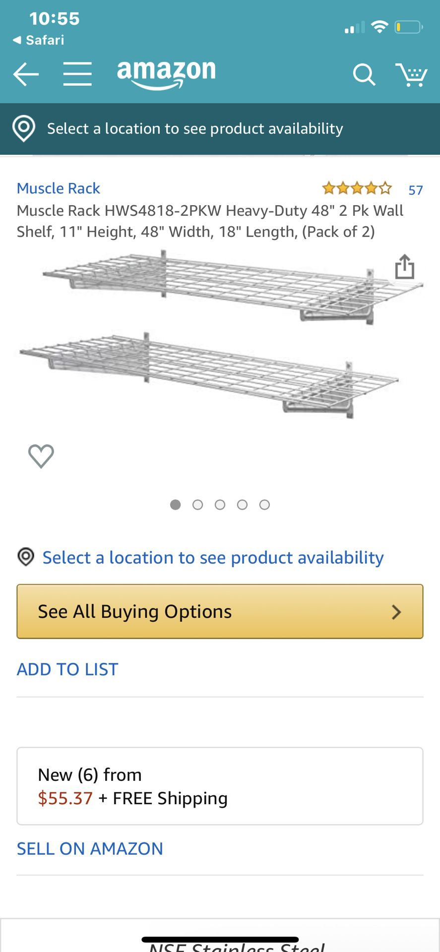 Wall wire shelves