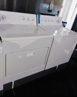 Kenmore top load washer & electric dryer set working perfectly with 4 months warranty