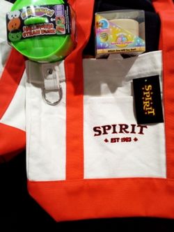 Spirit Halloween mini tote bags&1 Halloween squishi dumpling.