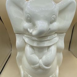 Rare Collectible VTG Walt Disney Turnabout Dumbo Cookie Jar Ceramic 1940's Retro