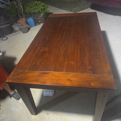 Solid Wood Dining Table And 4 Chair