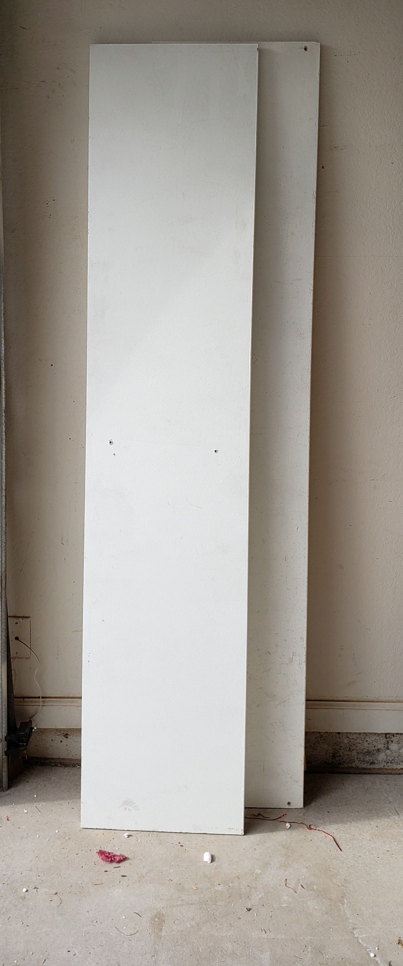 Four 6' Bullnose MDF shelving board, painted white. for Sale in