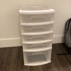 5 Part Plastic Drawer