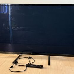 55 Inch Panasonic Flat Screen Tv With Remote 