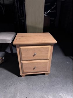 Light Wood Nightstand