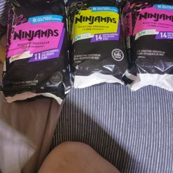 Ninjamas Nighttime Underware Diapers ($8.00 Each)