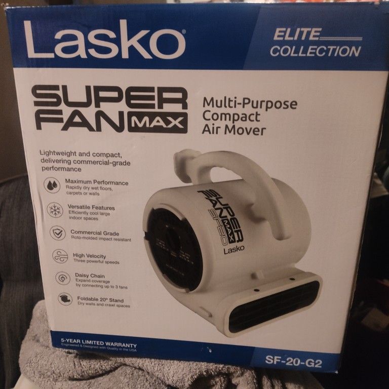 Lasko Super Fan Max Multipurpose Compact Air Mover